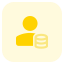 Data storage by a user for the company server icon