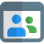 Online live web messenger for chatting and meeting icon