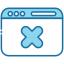 外部拒绝批准和拒绝的 Bearicons-blue-bearicons-4 icon