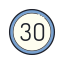 30 Circle icon