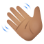 Waving Hand Medium Skin Tone icon