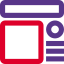 Different shapes of material layout template - technical drawing icon