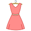 Платье - вид спереди icon