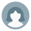 Single female user profile picture layout for online social media dashboard icon