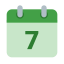 カレンダー-週7 icon