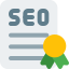 Seo Certificate icon