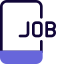 Find new job and opportunities on smartphone icon