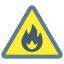 matériau inflammable icon
