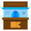 Banco del check-in icon