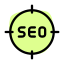 Serach engine optimization work on a target icon