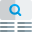 An encyclopedia web page search online with a brief details icon