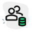 Database of multiple employers for data analysis work icon