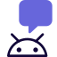 Messenger and chat program on Android operating software icon