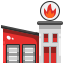 Feuerwehrstation icon