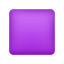 Lila-Quadrat-Emoji icon