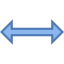 Redimensionner horizontallement icon