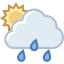 Teilweise bewölkt & Regen icon