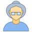 Person Old Female Skin Type 3 icon