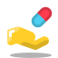 Hand With a Pill icon