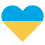 Blau-Gelb-Herz icon