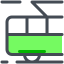 Трамвай вид сбоку icon