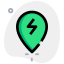 Power location on map for quick ev charge icon