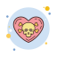 calavera-corazon icon