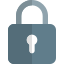 Security unlocking and locking padloch logotype layout icon