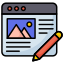 Blog writing icon