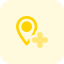 Local Hospital location navigation isolated on a white background icon