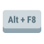 Alt-plus-F8-Taste icon