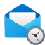 Relógio de Envelope Aberto icon