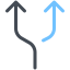 flecha-tenedor icon