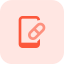 Buying a prescription drug over a cell phone isolated on a white background icon