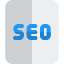 Seo file for web content optimization online icon