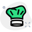 Chantilly food and drink chain with chef hat icon