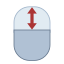 Maus scrollen icon