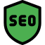 Secured search engine optimization with firewall patch icon