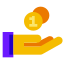 現金を受け取る icon