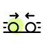 Collision of balls to recreate the existing energy icon