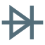 símbolo de diodo icon