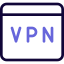 Virtual private network for secure web browsing experience icon