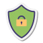 Escudo de seguridad verde icon