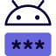 Latest Android software with password authentication layout icon