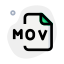 A MOV file is a movie file saved in the QuickTime File Format icon