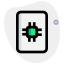 Information of a processor on a file isolated on a white background icon