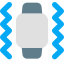 Smartwatch vibration feature isolated on white background icon