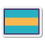 Horizontale Flagge icon
