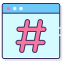 external-hashtags-social-media-agency-flaticons-lineal-color-flat-icons-2 icon