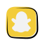 Logo cerchiato Snapchat icon